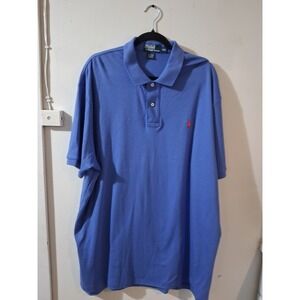 Polo Ralph Lauren Mens XXL Periwinkle Blue Short Sleeve Cotton Polo Shirt